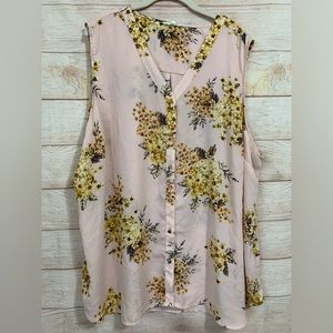 Maurices sleeveless button down blouse